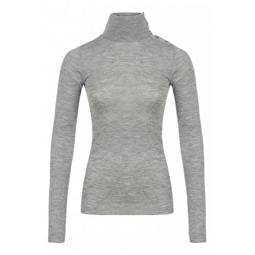 Pre-owned Pinko Wool Sweatshirt In Grey