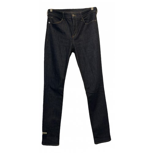 Pre-owned Emporio Armani Slim Jeans In Navy