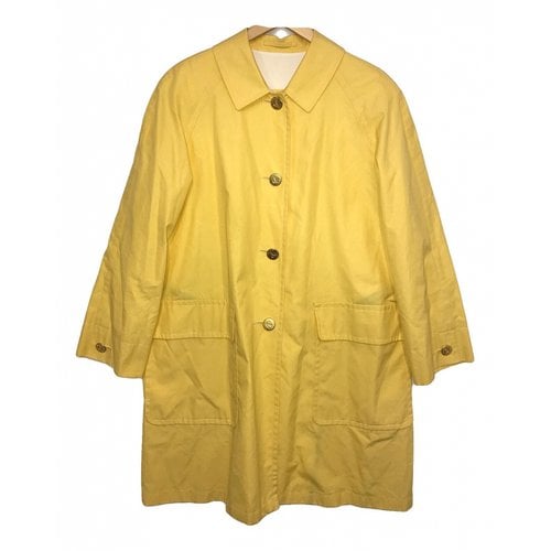 Pre-owned Burberry Coat In Yellow