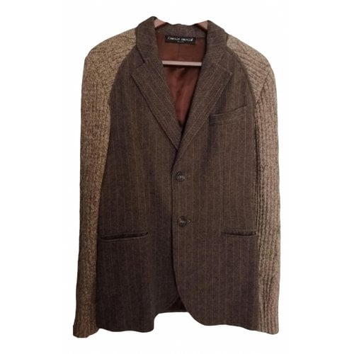 Pre-owned Frankie Morello Wool Jacket In Brown