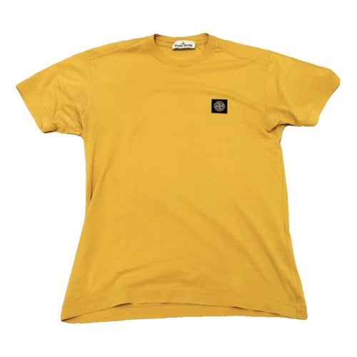 Pre-owned Stone Island T-shirt In Yellow