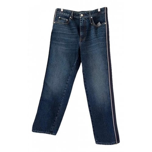 Pre-owned Alexander Mcqueen Cloth Straight Pants In Blue