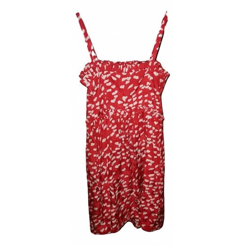 Pre-owned Marc By Marc Jacobs Silk Mini Dress In Red