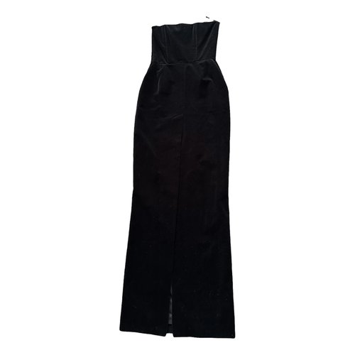 Pre-owned Alexandre Vauthier Maxi Dress In Black