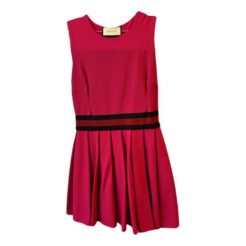 Pre-owned Gucci Mini Dress In Pink