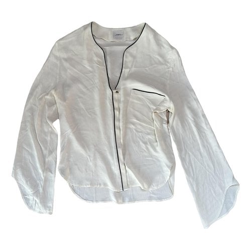 Pre-owned Merci Silk Shirt In White