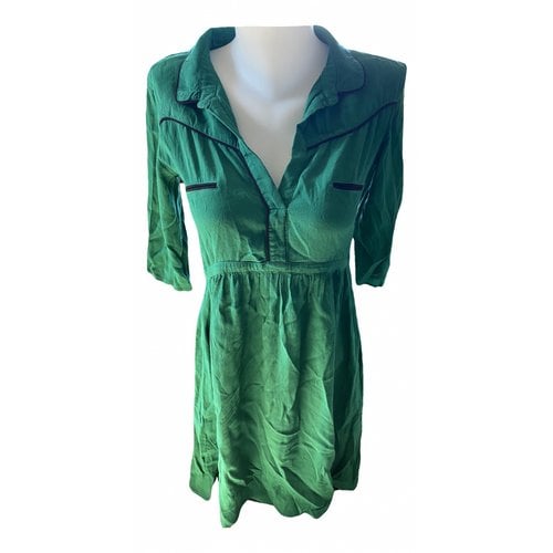 Pre-owned Ba&sh Mid-length Dress In Green