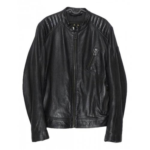 Pre-owned Belstaff Leather Jacket In Black