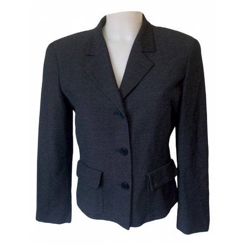 Pre-owned Max & Co Wool Blazer In Blue