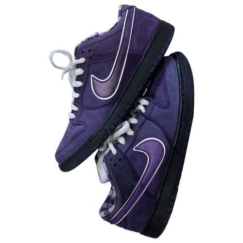 Pre-owned Nike Sb Dunk Low Low Trainers In Purple