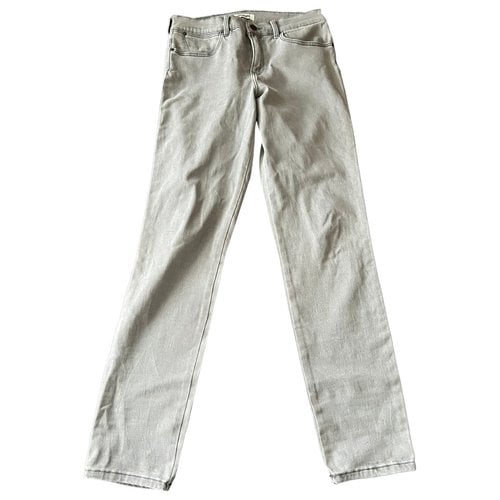 Pre-owned Wrangler Slim Jeans In Grey