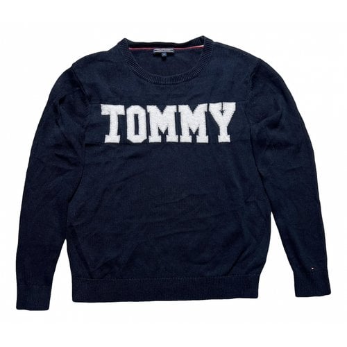 Pre-owned Tommy Hilfiger Cardigan In Navy