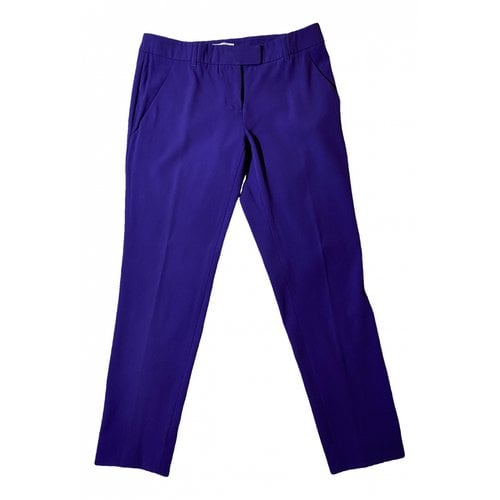 Pre-owned Moschino Straight Pants In Purple