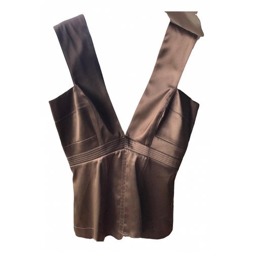 Pre-owned Just Cavalli Corset In Brown