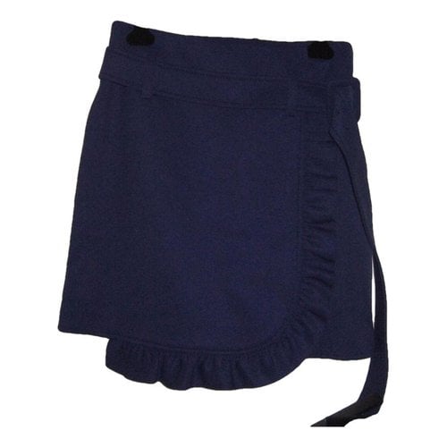 Pre-owned Prada Mini Skirt In Blue