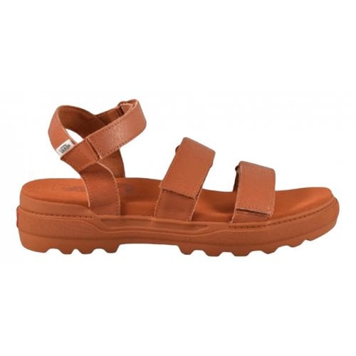 Pre-owned Vans Leather Sandals In Brown