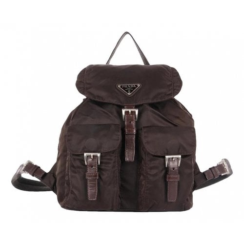 Pre-owned Prada Backpack In Brown