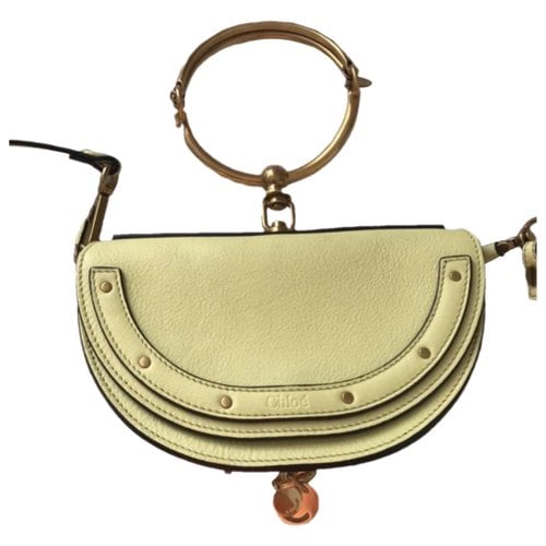 Pre-owned Chloé Bracelet Nile Leather Handbag In Yellow
