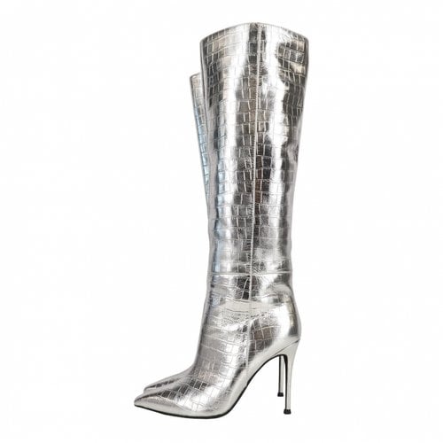Pre-owned Jeffrey Campbell Cloth Boots In Silver