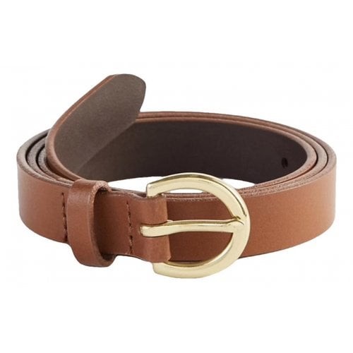 Pre-owned Ann Taylor Leather Belt In Brown