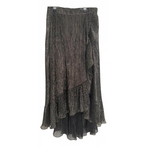 Pre-owned Maje Fall Winter 2020 Mid-length Skirt In Metallic