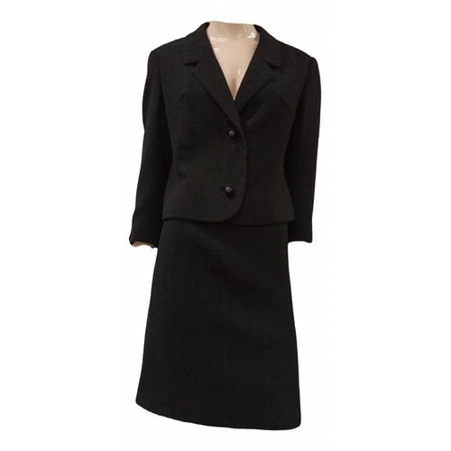 Pre-owned American Vintage Wool Mid-length Dress In Black