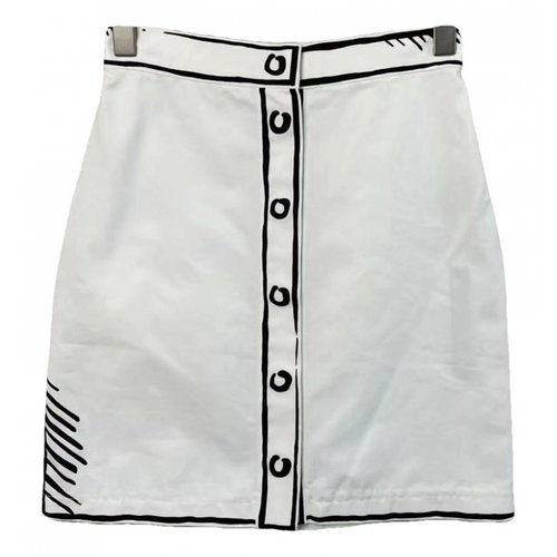 Pre-owned Fendi Mini Skirt In White