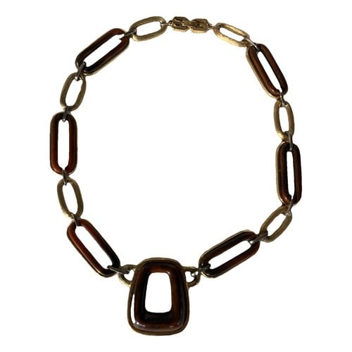 Pre-owned Givenchy Necklace In Brown