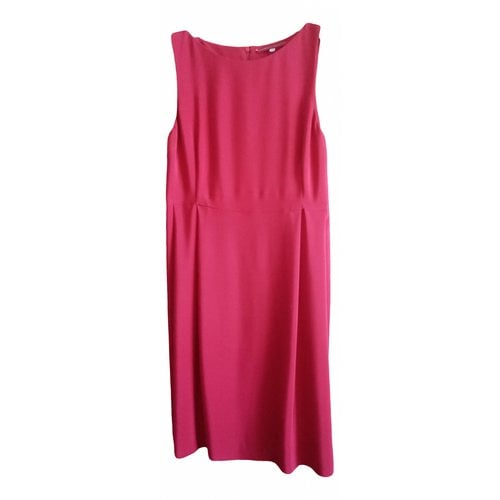 Pre-owned Roberto Musso Silk Mid-length Dress In Red