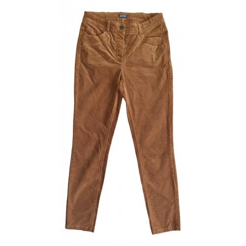 Pre-owned Basler Straight Pants In Camel