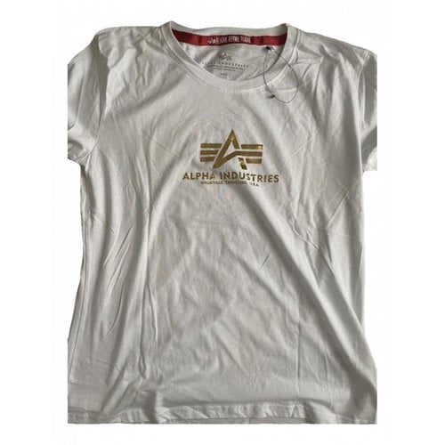 Pre-owned Alpha Industries T-shirt In White