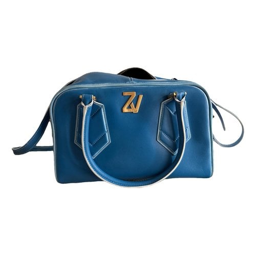 Pre-owned Zadig & Voltaire Leather Crossbody Bag In Blue