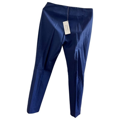 Pre-owned Maliparmi Trousers In Blue