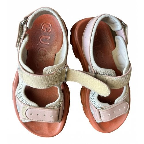 Pre-owned Gucci Cloth Sandal In Other