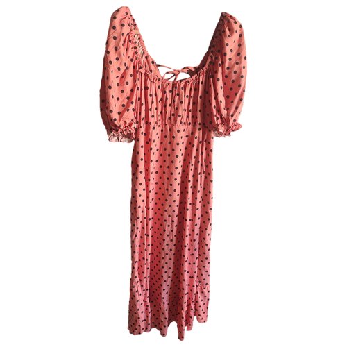 Pre-owned For Love & Lemons Mid-length Dress In Pink