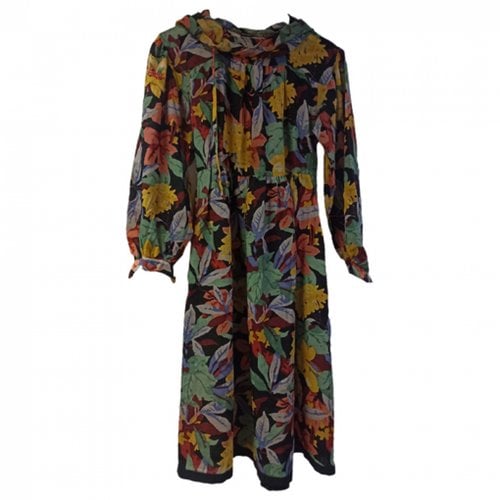 Pre-owned Daniel Hechter Wool Maxi Dress In Multicolour