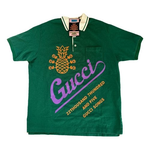 Pre-owned Gucci Polo Shirt In Green