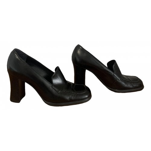 Pre-owned Sergio Rossi Leather Heels In Black