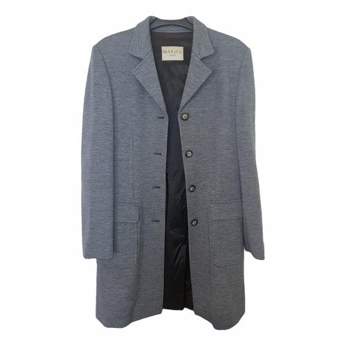 Pre-owned Max & Co Wool Coat In Grey