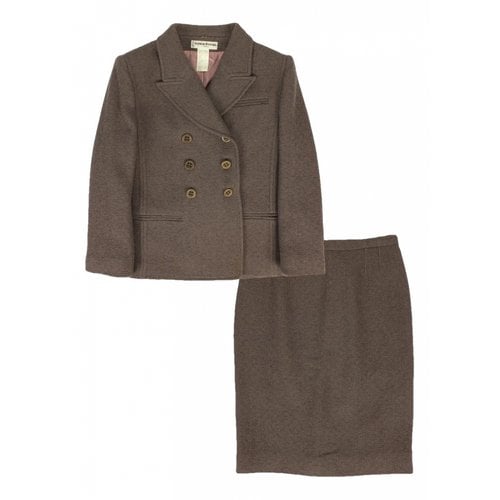 Pre-owned Sonia Rykiel Wool Suit Jacket In Brown