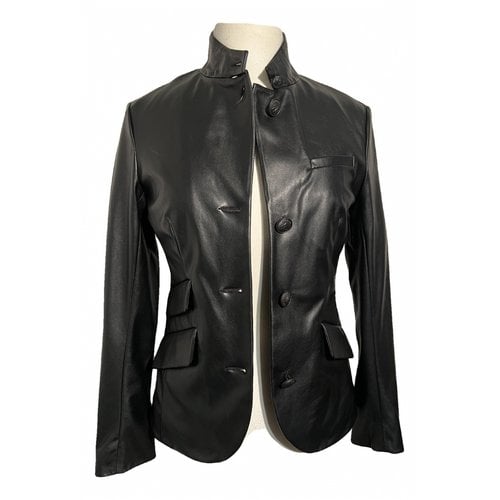 Pre-owned Rag & Bone Vegan Leather Jacket In Black