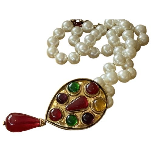 Pre-owned Chanel Gripoix Necklace In Multicolour