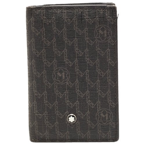 Pre-owned Montblanc Cloth Wallet In Black