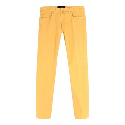 Pre-owned Kiton Trousers In Orange