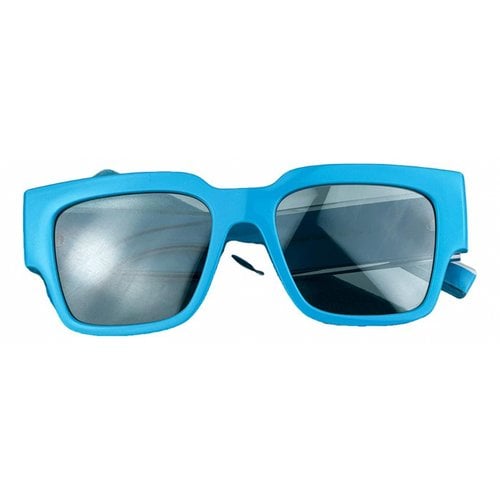 Pre-owned Dolce & Gabbana Oversized Sunglasses In Blue
