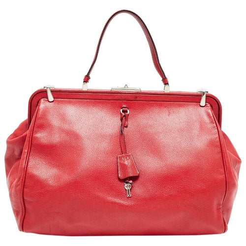 Pre-owned Prada Leather Bag In Red
