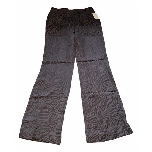 Pre-owned Sandro Large Pants In Brown