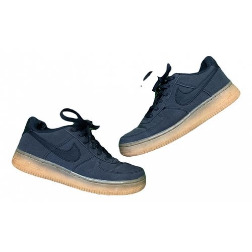 Pre-owned Nike Air Force 1 Cloth Boots In Grey