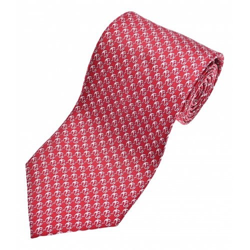 Pre-owned Chopard Silk Tie In Red