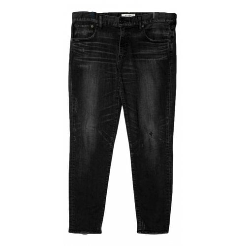 Pre-owned Moussy Straight Jeans In Black